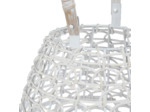 Lanterne rotin blanc 25x50 cm