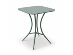 Ensemble table et 2 chaises fer vert 60x60x71cm