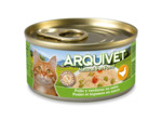 ARQUIVET, Poulet en sauce aux légumes pour chat - 80 g