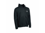 sweat zip badge black nash