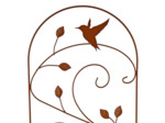 Treillage déco oiseaux 25x1x58cm