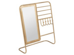 Porte bijoux miroir doré 26x10x31cm