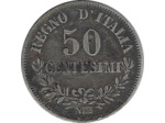 ITALIE 50 CENTESIMI 1863 NBN TTB-