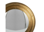 Miroir rond or bois 34x34x4cm