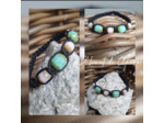 Bracelet Shamballa 5 perles de verre