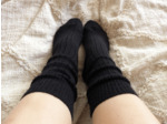 Chaussettes CHILL - 80% mohair / Noir