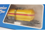 JOUEF JUNIOR LINE HJ6140 HO WAGON CITERNE A 2 ESSIEUX JAUNE BOITE D'ORIGINE