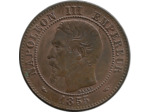 FRANCE 2 CENTIMES NAPOLEON III 1855 A CHIEN SUP