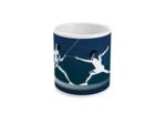 Tasse ou mug "l'escrime en bleu" - Personnalisable