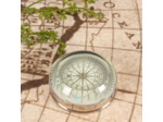 Boussole verte laiton 4x8x8cm