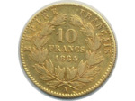 FRANCE 10 FRANCS OR NAPOLEON III 1864 A (PARIS) TTB (G1015) Gold Oro