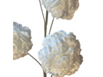 Fleur Artificielle Eva en Polyester Blanche à 5 Pompons Haute Tige 86cm