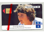 TELECARTE NSB 50 UNITES 03/92 GAZ DE FRANCE PARTENAIRE DE NATHALIE TAUZIAT F251