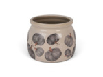 Pot de Fleurs céramique Citrouille gris 12x10cm