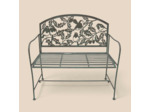 Banc de jardin fleuri 105x45x102