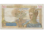 FRANCE 50 FRANCS CERES SERIE K.4827 6-8-1936 TB