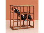 Rangement bouteilles 9 compartiments bois Jakarta 37x16x37cm