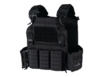 Gilet porte-plaques tactique noir Cordura 500D