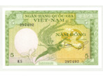 VIET NAM DU SUD 5 DONG ND (1955 ) SERIE K.A NEUF (W2a)