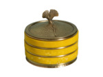 Petite boîte ocre Ginkgo 7cm