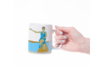Tasse de saut athlétique homme à personnaliser | Tasse athlétisme | Artiste Sportive