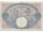 FRANCE 50 FRANCS BLEU ET ROSE SERIE H.7812 22-12-1917 TB+
