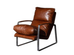 Fauteuil Homy cuir 64x106x76cm