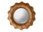 Petit miroir convexe doré Vagues 17x2x17cm