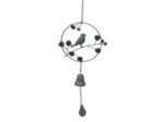 Clochette carillon oiseau 24x6x70cm
