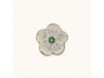 Bouton de tiroir Fleur Blanche Laiton Recyclé 5x5x7cm