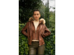 IRI 7766 Veste femme cuir cognac ou noir