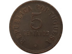 ANGOLA 5 CENTAVOS 1922 TTB (W62)