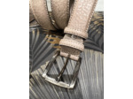 CT2075 Ceinture homme cuir taupe