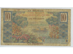 ILE DE LA REUNION 10 FRANCS ND 1947 SERIE W.12 TB