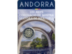 ANDORRE 2021 2 EURO 100 ANS DE NOSTRA SENYORA DE MERITXELL COINCARD BU
