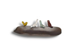 Mangeoire Arc en ciel gourmand 25x11x6cm