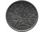 FRANCE 5 FRANCS SEMEUSE NICKEL 1970 SUP-