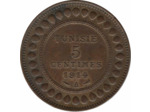 TUNISIE 5 CENTIMES 1914 A TTB+