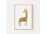 Affiche Enfant encadrée, Giraffe