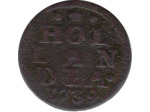 PAYS-BAS HOLLANDE 1 DUIT 1739 HOLLANDIA TB