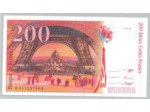 FRANCE 200 FRANCS EIFFEL 1996 Alphabet H 0112 SPL