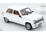 Norev 1/43 - Miniature Renault 5 Lauréate Turbo 1985 White.