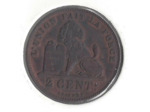 BELGIQUE 2 CENT 1909 FR TTB+