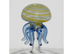 Pichet Poulpe Ocean Jaune Bleu Verre borosilicate 11x9x22cm