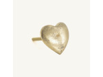 Bouton de tiroir Cœur Doré Laiton Recyclé 4x4x6cm