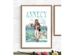 Annecy - affiche, carte postale