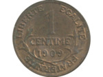 FRANCE 1 CENTIME DUPUIS 1909 SUP