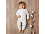 Pyjama Sans Pied Maille Ajourée En Coton Bio