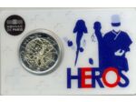 FRANCE 2020 2 EURO COMMEMORATIVE RECHERCHE MEDICAL HEROS COINCARD