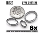 Cutters Ovales 6 pcs